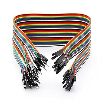 M-F Jumper Wires 20cm (40pcs)