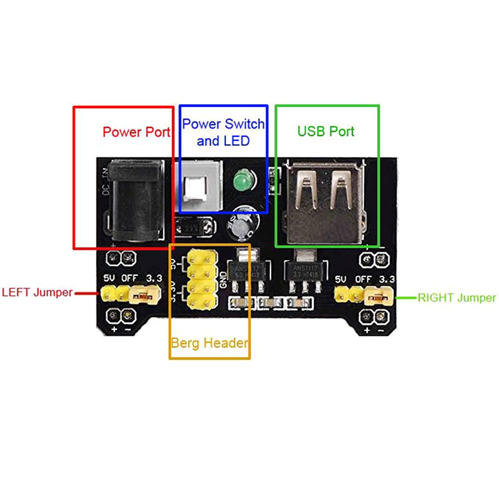 MB102 Power Supply Module 3.3V/5V