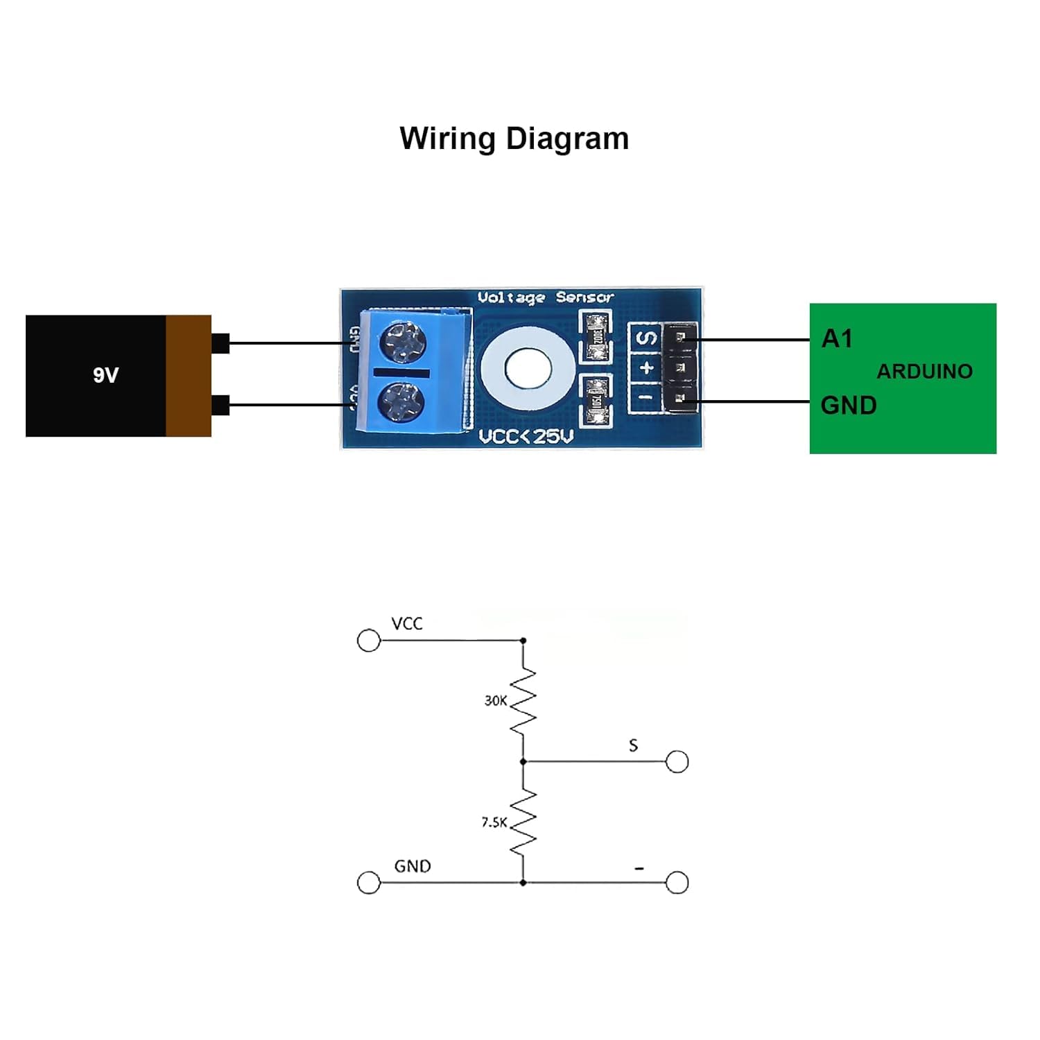Voltage Sensor Module 25V