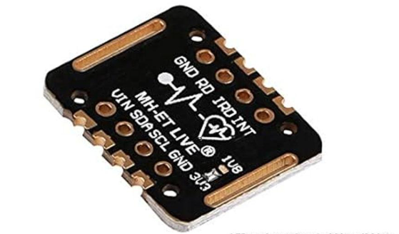 MAX30102 Heart Rate & Pulse Oximeter Sensor Module (Black)