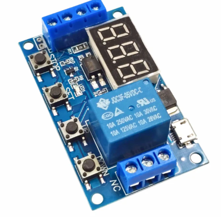 6-30V 1-Channel Adjustable Timing Relay Module