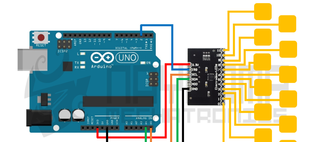 MPR121 Capacitive Touch I2C